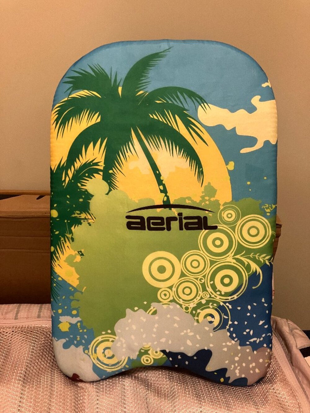 Aerial Kickboard - Swim Training - Green Blue Yellow Palm Tree